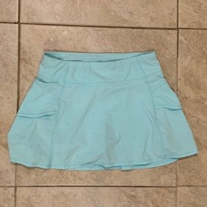 blue athleta tennis skirt